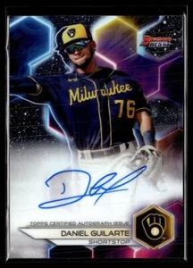 2023 BOWMAN'S BEST AUTO DANIEL GUILARTE BREWERS - Picture 1 of 1
