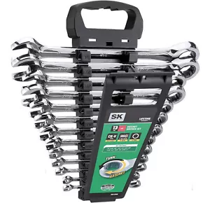 $180 SK 13 Piece Professional Ratcheting Wrench Set SAE 1/4" - 1" w Organizer - Picture 1 of 6