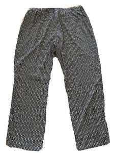 New Christian Siriano Women's black/White Geo print Wide Leg silky Pants-2XL - Picture 1 of 6