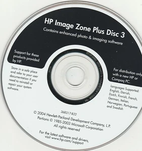 HP Image Zone Plus Disc 3 by Hewlett-Packard 2004 ~ CD-ROM - Picture 1 of 2