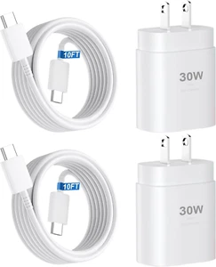 Iphone 16 15 Charger Fast Charging,30W USB C Iphone 16 15 Pro Max Charger Block - Picture 1 of 12