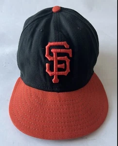 San Francisco Giants MLB Hat Adult 7 1/8 Fitted Black Orange New Era 59Fifty Fan - Picture 1 of 10