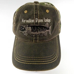 Lake Vermilion Minnesota verstellbare Einheitsgröße Camouflage Papa Mütze Baseballkappe - selten! - Bild 1 von 12