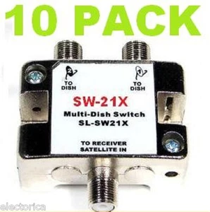 10 X SW21 SATELLITE MULTI-SWITCH DISH NETWORK SATELLITE SW21X LNB 110 119 BELL - Picture 1 of 3