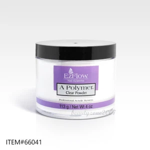 Ezflow Nail Acrylic Powder - Clear 4oz #66041 - Picture 1 of 1