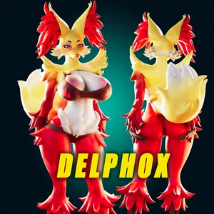 Sexy Delphox Thicc Miniature Garage Kit - Picture 1 of 4