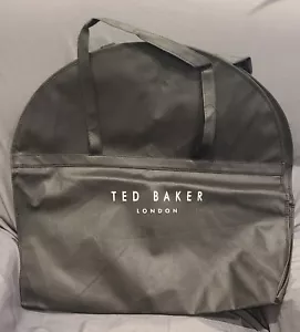 New Ted Baker Garment Bag Black White Letters Nylon Canvas Suit Dress FREE SHIP  - Picture 1 of 3