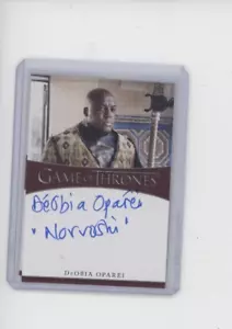 GAME OF THRONES IRON AUTO AUTOGRAMM AUFSCHRIFT DeOBIA OPAREI AREO HOTAH SIGNED - Bild 1 von 1