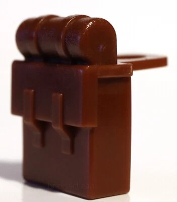 Lego Reddish Brown Non Opening Minifig Backpack - Image 1 of 2