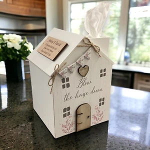 Personalisierter Rose Cottage Stoffhalter - einzigartige Einweihung Neues Zuhause Geschenk - Bild 1 von 6