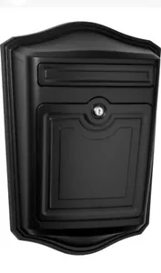 Architectural Mailboxes 2540 Black Maison Wall Mounted Locking Mailbox - Picture 1 of 4