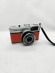Olympus Trip 35 Film Camera w/ Zuiko 40mm f/2.8 Lens - Orange Leather - Picture 1 of 7