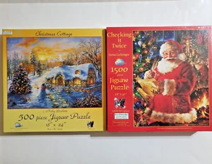 Sunsout 1500 Piece & 500 Piece Jigsaw Puzzle Lot of 2 New Sealed - Picture 1 of 3