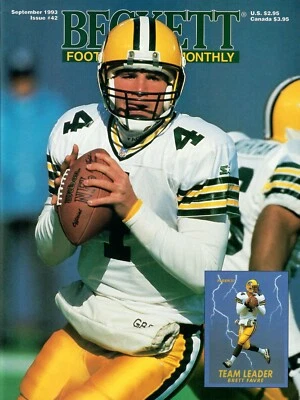 Beckett September 1993 #42 Brett Favre Cover Vintage Card Magazine - Image 1 of 3
