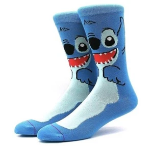 Classic Cartoon Stitch Character Full Print Adult Size Crew Socks - Bild 1 von 1