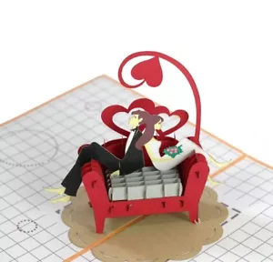 3D POP UP Klappkarte Umzug Richtfest Einweihungsfeier Liebe - Bild 1 von 3