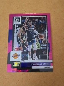 D'Angelo Russell 2022 Panini Optic Hyper Pink Prizm #57 Lakers - Picture 1 of 2