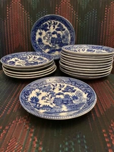 Platillo taza sauce azul japonés 5-3/4 in con todo excelente vintage - Imagen 1 de 11