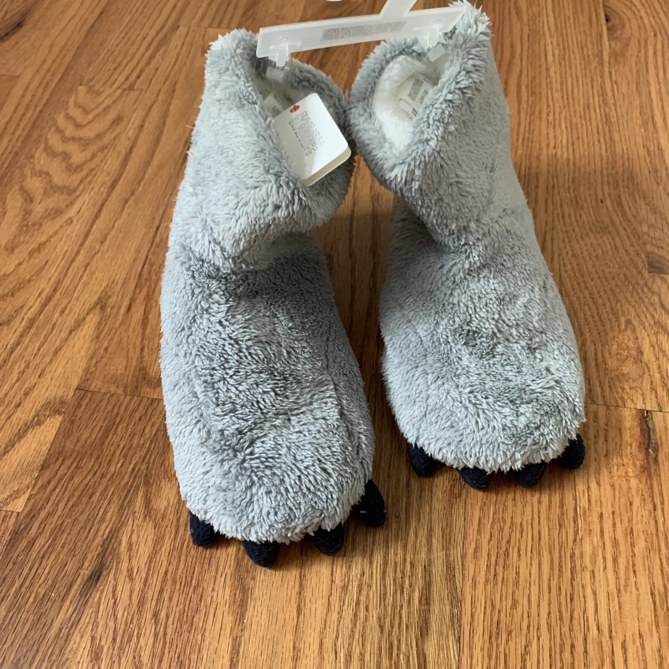 NUEVO CON ETIQUETAS Jóvenes Niños L 10-12 GYMBOREE Zapatillas Gris Garra Foto 1 de 4