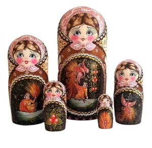 POUPÉES RUSSES MATRIOCHKAS RUSSES BABUSHKA - CONTE POPULAIRE - NAGIEVA - Picture 1 of 3