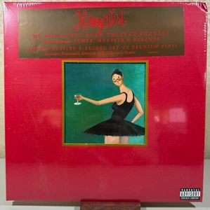 My Beautiful Dark Twisted Fantasy, Kanye West (Record, 2010)-NEW SEALED Mnr Dmg