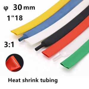 1"18 inch 30 mm Heat Shrink Tube with Glue Adhesive Lined 3:1 Dual Wall Tubing - Picture 1 of 5