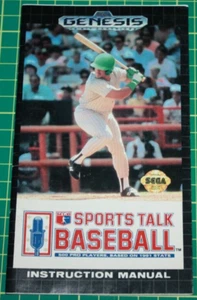 Sega Genesis Manual: Sports Talk Baseball - Picture 1 of 2