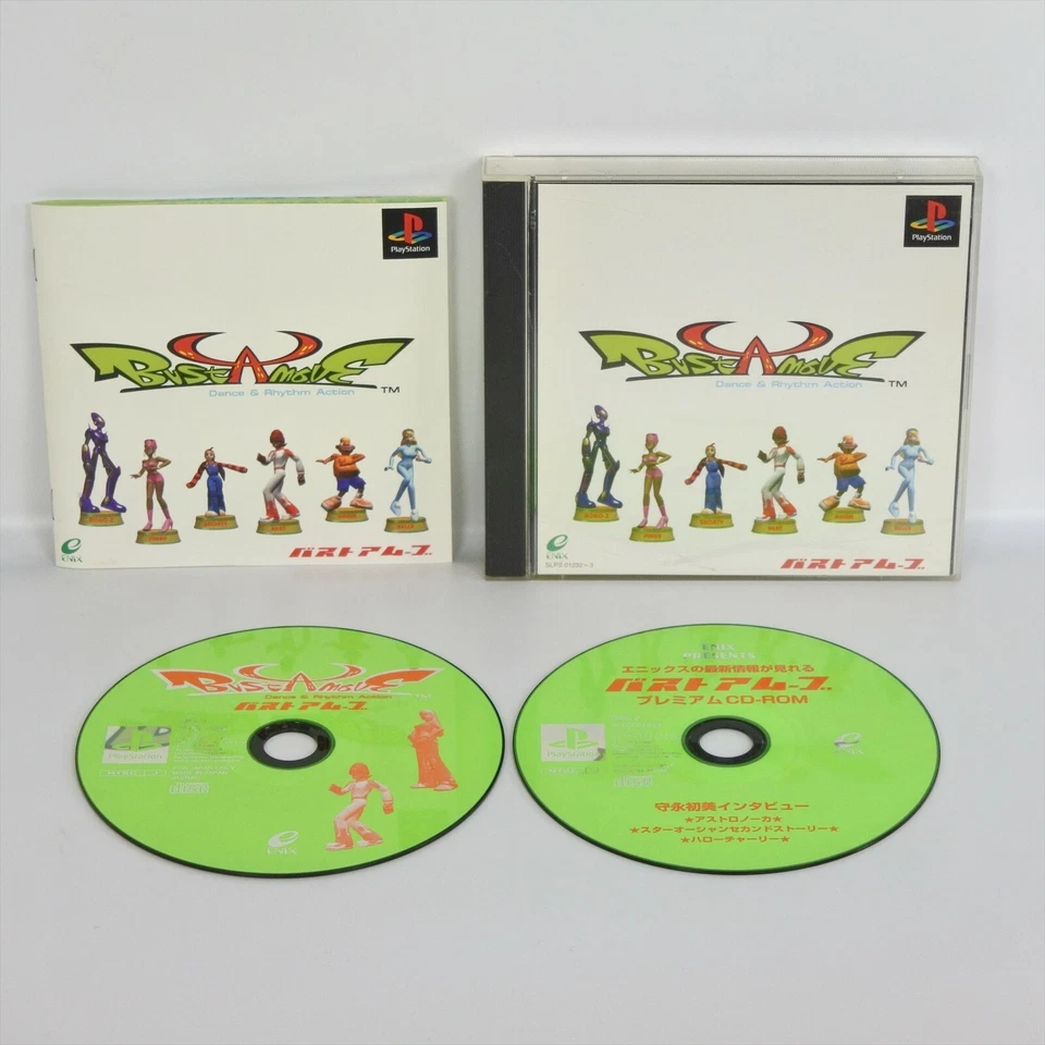 BUST A MOVE Dance Rhythm Action SLPS-01232 PS1 Playstation ccc For JP System p1 - Image 1 of 2