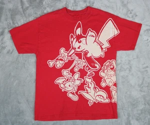 Rare 2011 Pokemon World Championships Staff Red Nintendo T-Shirt Pikachu - Bild 1 von 6