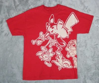 Raro 2011 Pokemon World Championships Staff Rojo Nintendo Camiseta Pikachu Foto 1 de 4