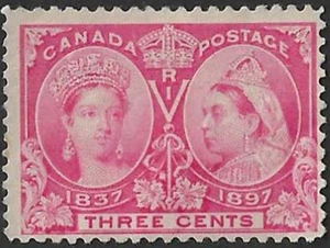 🍁Canada #53 "DIAMOND JUBILEE ISSUE" Fine Used 1897 Issue (A) - Picture 1 of 2