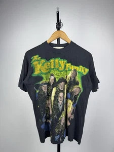 Retro Vintage 90s The Kelly Family Tour Double Sided Tee Shirt Men’s S Size - Picture 1 of 12
