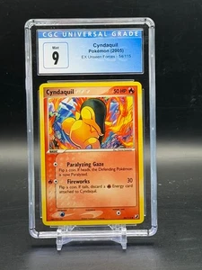 CGC 9 Mint Cyndaquil EX Unseen Forces Common Pokemon 54/115 - Picture 1 of 2