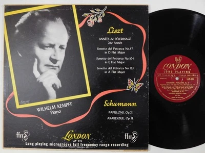 WILHELM KEMPFF Liszt Schumann LONDON LP LLP 515 classical piano vinyl record Foto 1 de 4