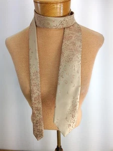Corbata de cuello retro clásica tono óxido tostado PAULINE TRIGERE de colección años 70 2,75 X 55" - Imagen 1 de 7