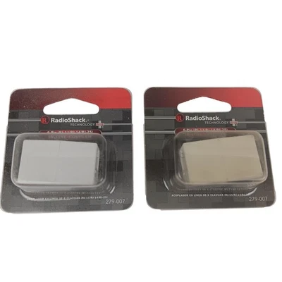 RadioShack In-Line Coupler 6-Pin RJ-11 RJ-14 RJ-25 Phone Adapter Gold Contacts - Изображение 1 из 4