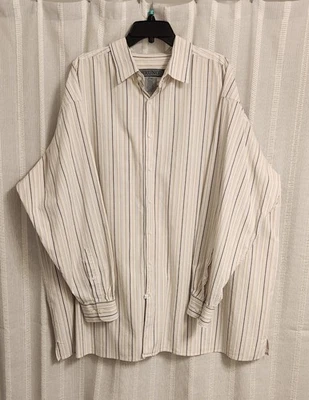 Camisa de vestir Bruno para hombre multicolor a rayas manga larga talla 3X/grande Foto 1 de 4