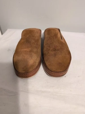 Vince Canella Mules Pisos Marrón Tostado Gamuza Cuero Mujer 10 Buen Estado  Foto 1 de 4