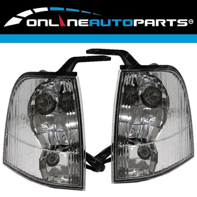 Clear Corner Indicator Lights Pair LH+RH For Ford Courier PG PH 2002~2006 NEW - Image 1 of 4