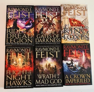 Raymond E Feist Hardcover Book Lot of 6 First Editions Chaoswar Darkwar Conclave - Picture 1 of 19