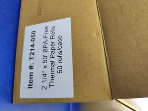 Papel térmico 47 rollos 2 1/4" 50' libre de BPA - Imagen 1 de 2