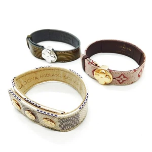Juego de 3 brazaletes Louis Vuitton blanco Damier azul 1564763 - Imagen 1 de 11