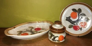 SCHRAMBERG CERÁMICA ALEMANIA PLATO PARA SERVIR AZUCARERO PLATO PATRÓN MANDARINA - Imagen 1 de 5