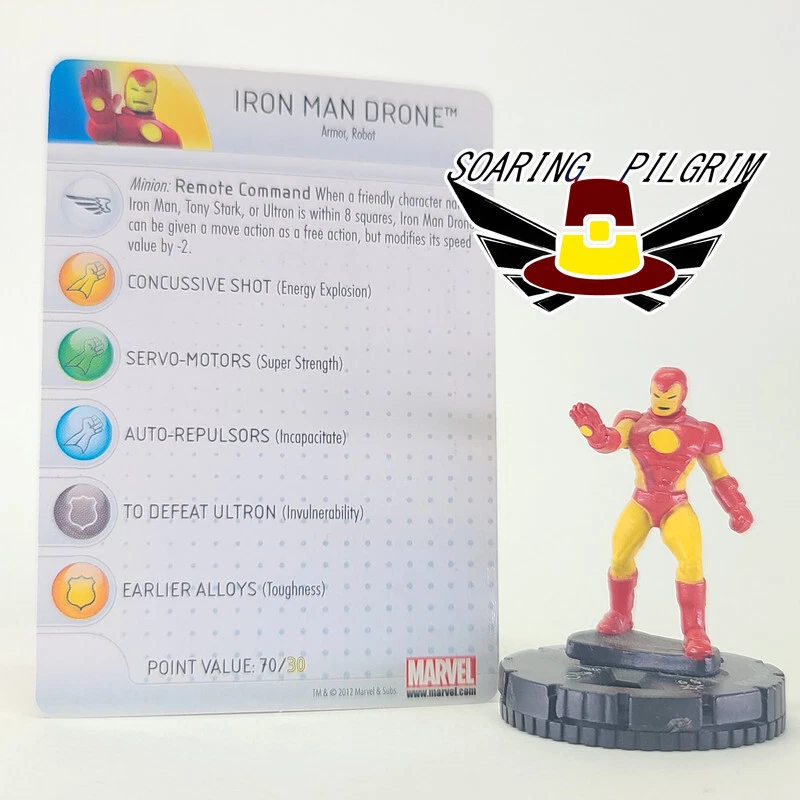 Marvel Heroclix IRON MAN DRONE - 002 - COMMON Chaos War Set #2 - Image 1 of 1