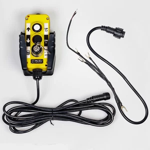 Mando a distancia con cerradura para remolque basculante bomba eléctrica 4m cable fijación magnética - Imagen 1 de 11