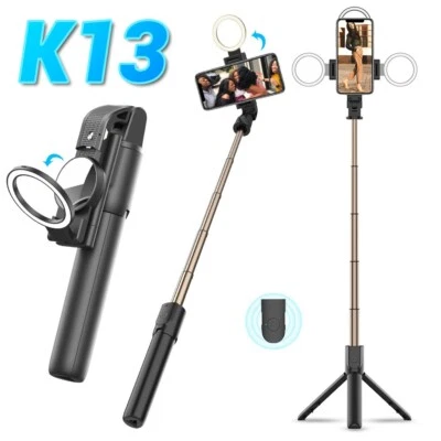 Portátil 32" Inalámbrico Control Remoto Selfie Stick Trípode Teléfono Soporte Para iPhone Samsung Foto 1 de 4