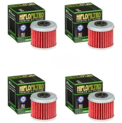 Honda CRF450X HiFlo Oil Filter HF116 CRF 450X Genuine HifloFiltro - Pack of 4 - Image 1 of 4
