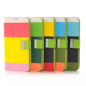 Samsung Galaxy Note 4 Colorido Cuero Soporte Billetera Estuche Magnético Abatible Cubierta - Imagen 1 de 31