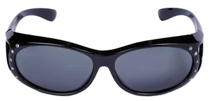 Gafas de sol polarizadas para damas que se ajustan a las gafas recetadas con pedrería - Imagen 1 de 9