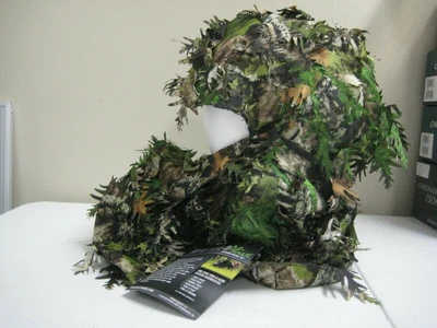  Leafy 3D Facemask Hood Hat Deer Turkey Bow Hunting Camo Mothwing Mask - Image 1 of 4
